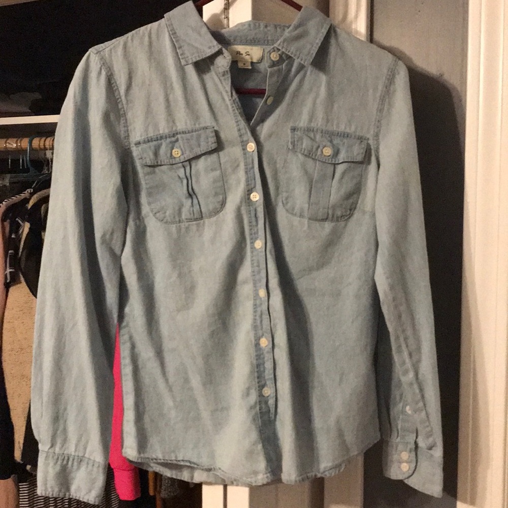 Denim button down shirt